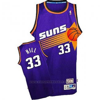 Maglia Phoenix Suns Grant Hill #33 Retro Viola