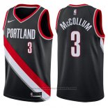 Maglia Portland Trail Blazers C.j. McCollum #3 Swingman Icon 2017-18 Nero