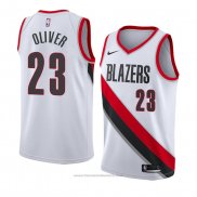 Maglia Portland Trail Blazers Cameron Oliver #23 Association 2018 Bianco