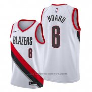 Maglia Portland Trail Blazers Jaylen Hoard #6 Association Bianco