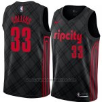 Maglia Portland Trail Blazers Zach Collins #33 Citta 2018 Nero