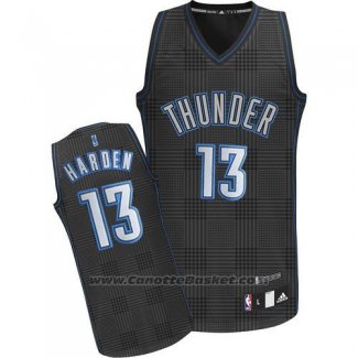 Maglia Ritmo Moda Oklahoma City Thunder James Harden #13 Nero