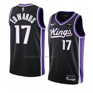 Maglia Sacramento Kings Kessler Edwards #17 Icon 2023-24 Nero