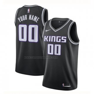 Maglia Sacramento Kings Personalizzate Statement Nero