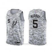 Maglia San Antonio Spurs Dejounte Murray #5 Earned Camuffamento