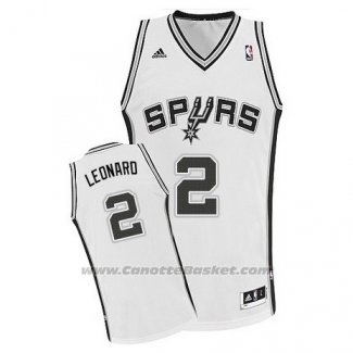 Maglia San Antonio Spurs Kawhi Leonard #2 Bianco