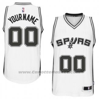 Maglia San Antonio Spurs Personalizzate Bianco