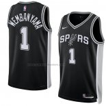 Maglia San Antonio Spurs Victor Wembanyama #1 Icon 2022-23 Nero