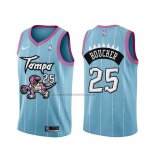 Maglia Toronto Raptors Chris Boucher NO 25 Citta 2020-21 Rosa Blu