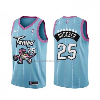 Maglia Toronto Raptors Chris Boucher NO 25 Citta 2020-21 Rosa Blu