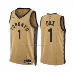 Maglia Toronto Raptors Gradey Dick #1 Citta 2023-24 Or