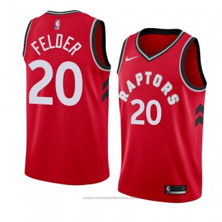 Maglia Toronto Raptors Kay Felder #20 Icon 2018 Rosso