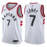 Maglia Toronto Raptors Kyle Lowry #7 2017-18 Bianco