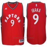 Maglia Toronto Raptors Serge Ibaka #9 2016-17 Rosso
