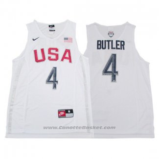 Maglia USA 2016 Jimmy Butler #4 Bianco