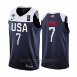 Maglia Usa Marcus Smart #7 2019 FIBA Basketball World Cup Blu