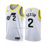 Maglia Utah Jazz Collin Sexton #2 Association 2022-23 Bianco