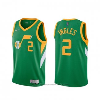 Maglia Utah Jazz Joe Ingles #2 Earned 2020-21 Verde