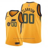 Maglia Utah Jazz Jordan Clarkson #00 Statement Edition Giallo