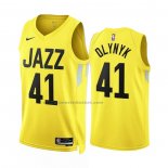 Maglia Utah Jazz Kelly Olynyk #41 Icon 2022-23 Giallo