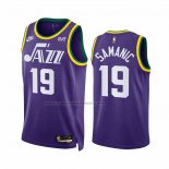 Maglia Utah Jazz Luka Samanic #19 Classic 2023-24 Viola