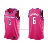 Maglia Washington Wizards Kristaps Porzingis #6 Citta 2022-23 Rosa