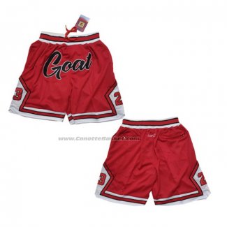 Pantaloncini Chicago Bulls Michael Jordan Just Don Rosso