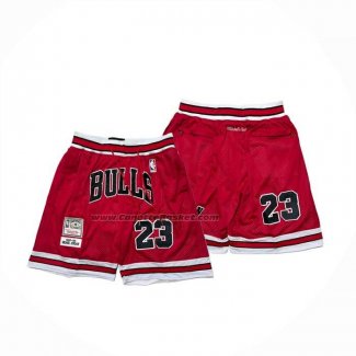 Pantaloncini Chicago Bulls Mitchell & Ness Just Don 1997-98 Rosso