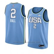 Maglia 2019 Rising Star Lonzo Ball #2 USA Blu