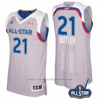 Maglia All Star 2017 Chicago Bulls Jimmy Butler #21 Grigio