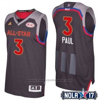 Maglia All Star 2017 Los Angeles Clippers Chris Paul #3 Nero