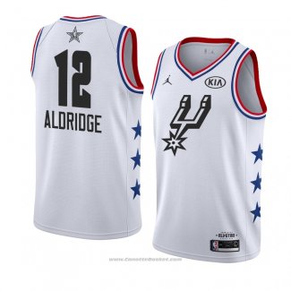 Maglia All Star 2019 San Antonio Spurs Lamarcus Aldridge #12 Bianco