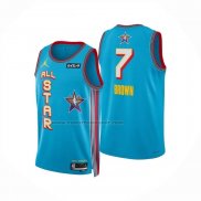 Maglia All Star 2025 Jaylen Brown No 7 Blu Claro