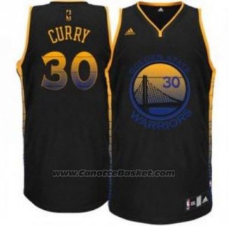 Maglia Ambiente Golden State Warriors Stephen Curry #35 Nero
