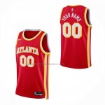 Maglia Atlanta Hawks Personalizzate Icon 2026-27 Rosso