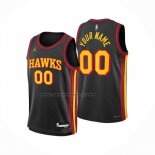 Maglia Atlanta Hawks Personalizzate Statement 2024-25 Nero