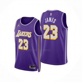 Maglia Bambino Los Angeles Lakers Lebron James No 23 Statement 2025-26 Viola