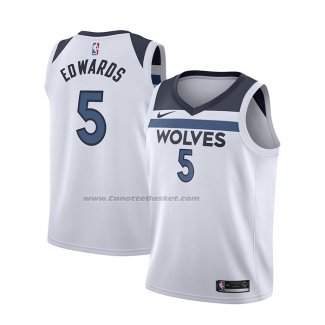 Maglia Bambino Minnesota Timberwolves Anthony Edwards #5 Association 2022-23 Bianco