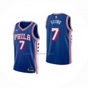 Maglia Bambino Philadelphia 76ers Jaylen Brown No 7 Icon 2025-26 Blu