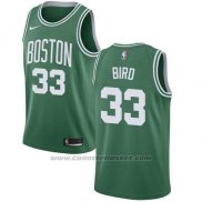 Maglia Boston Celtics Larry Bird #33 Citta 2017-18 Verde