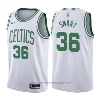 Maglia Boston Celtics Marcus Smart #36 Association 2017-18 Bianco