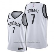 Maglia Brooklyn Nets Kevin Durant #7 Association 2019 Bianco