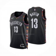 Maglia Brooklyn Nets Tyrese Martin No 13 Citta 2025-26 Nero