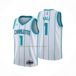 Maglia Charlotte Hornets Lamelo Ball No 1 Association 2024-25 Bianco