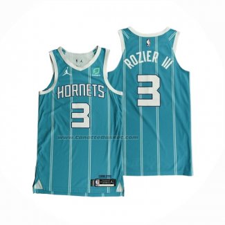 Maglia Charlotte Hornets Terry Rozier III NO 3 Icon Autentico 2020-21 Verde