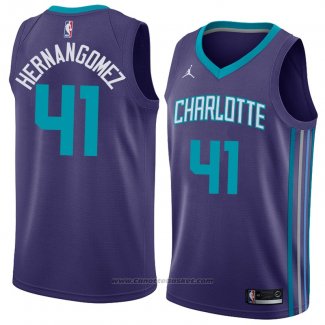 Maglia Charlotte Hornets Willy Hernangomez #41 Statement 2018 Violet