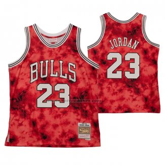 Maglia Chicago Bulls Michael Jordan NO 23 Galaxy Rosso