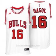 Maglia Chicago Bulls Pau Gasol #16 Bianco