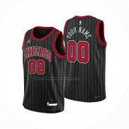 Maglia Chicago Bulls Personalizzate Statement 2024-25 Nero