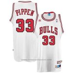 Maglia Chicago Bulls Scottie Pippen #33 Retro Bianco